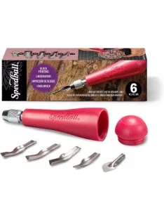 Vésőkészlet linómetszéshez Speedball 5 db nyelecskével