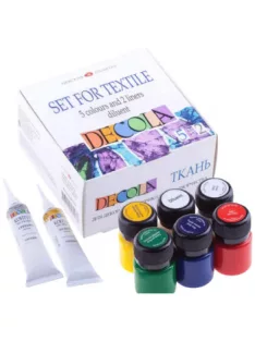 Decola Fabric paint set - 5+2 x 20 ml