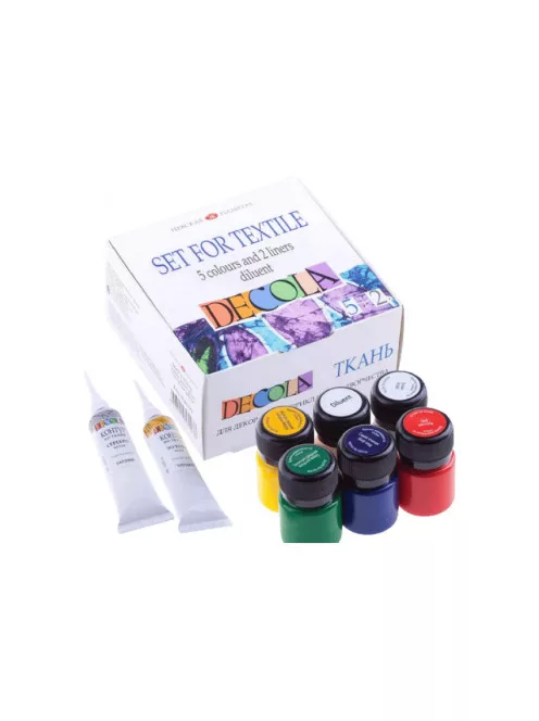Decola Fabric paint set - 5+2 x 20 ml