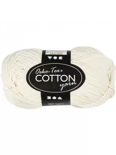 100% pamut fonal, 50g - fehér