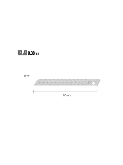 Replacement blades Olfa 9mm AB-10