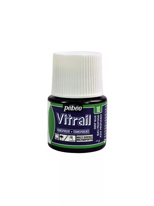 Glass paint Vitrail 45ml - 10 dark kék