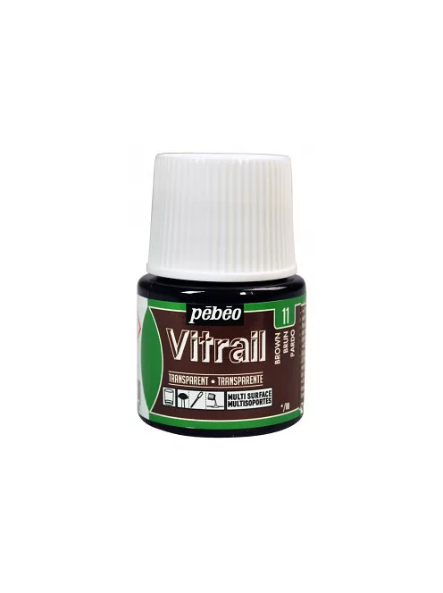 Vitrail glass paint 45ml - 11 brown