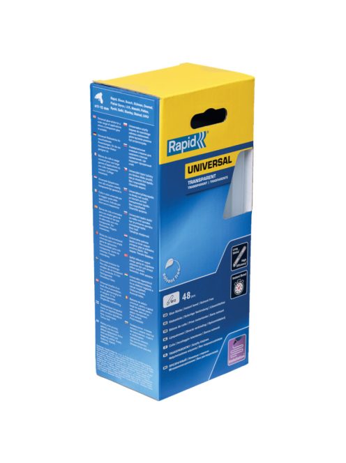 Set of átlátszó melting sticks 12mm x 190mm, box 48 pcs