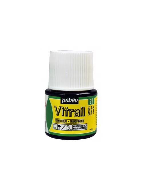 Vitrail glass paint 45ml - 23 lemon yellow