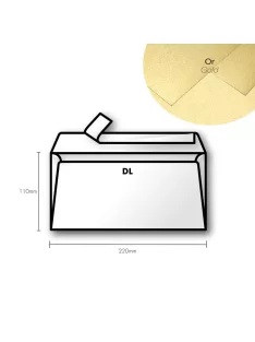 Paper envelope Pollen DL 110x220mm – arany