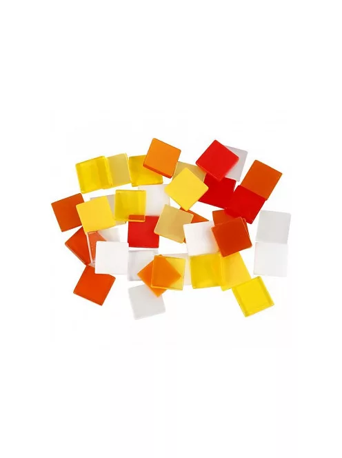 Mozaik sárga-vörös 1x1cm 25g