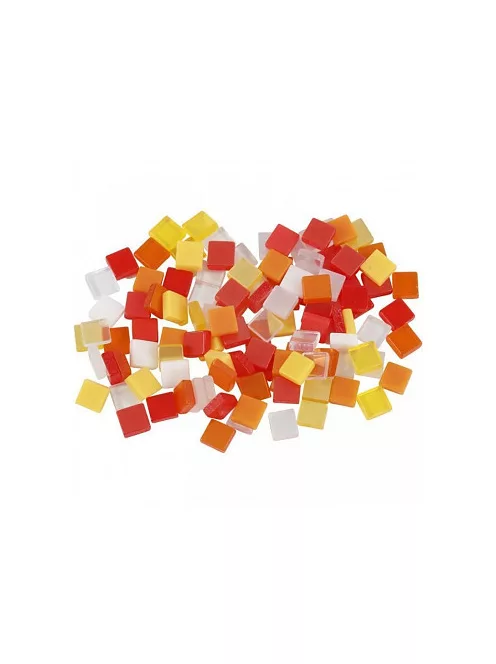 Sárga-vörös mozaik 0.5x0.5cm 25g