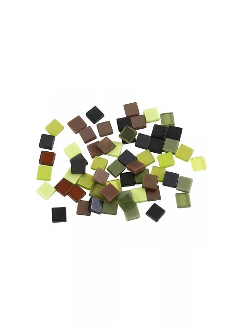 Mosaic green-brown 0.5x0.5cm 25g