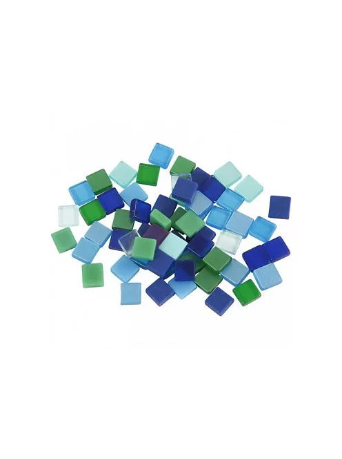 Mozaik zöld-kék 0.5x0.5cm 25g
