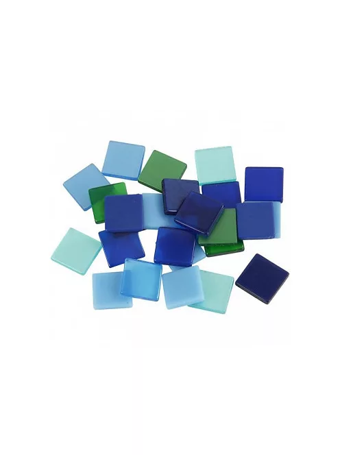 Mozaik zöld-kék 1x1cm 25g