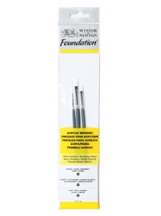 Winsor Newton acrylic brush set 3 pcs