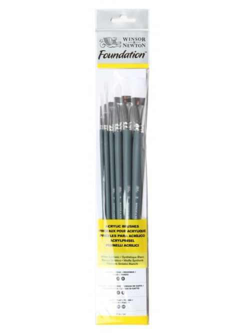 Winsor Newton acrylic brush set 6 pcs