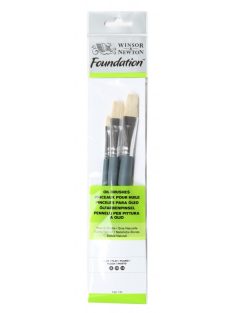 Ecsetkészlet olajhoz 3 db