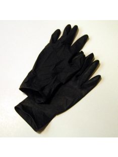 Fekete latex kesztyű - M méret