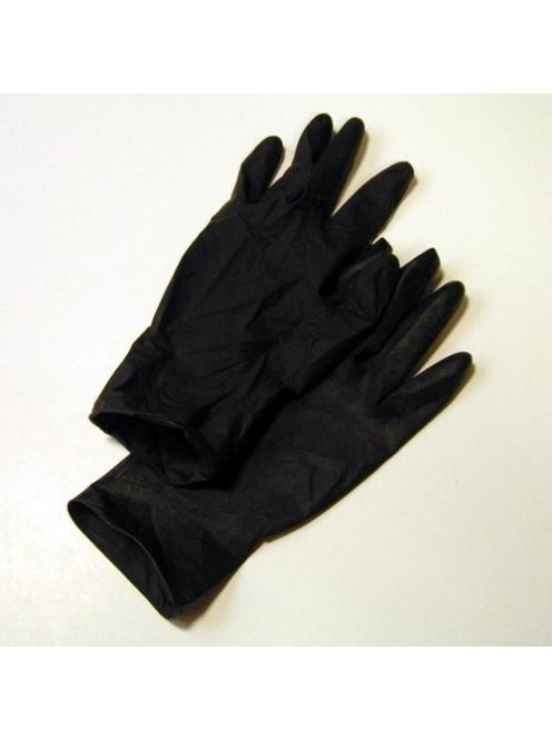Fekete latex kesztyű - S méret