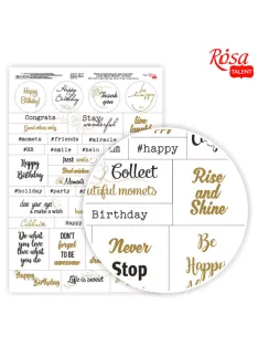   Papír scrapbookinghoz A4 250g – Szavak, kifejezések, gratulációk