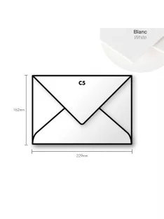 Paper envelope Pollen C5 162x229mm – fehér