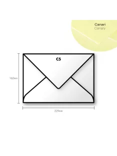 Paper envelope Pollen C5 162x229mm – Canary
