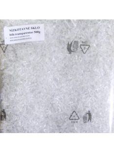 Alacsony olvadáspontú üveg 0,5 kg - fehér, átlátszó