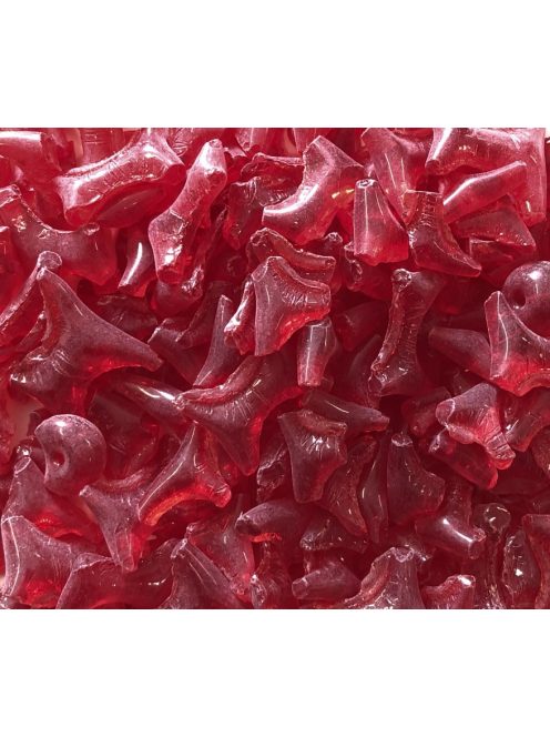 Alacsony olvadáspontú üveg 0,5 kg - átlátszó piros