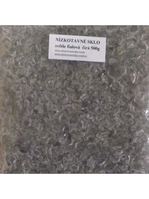 Alacsony olvadáspontú üveg 0,5 kg - világoslila átlátszó