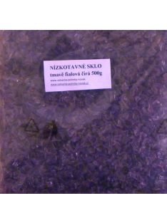   Alacsony olvadáspontú üveg 0,5 kg - sötétlila átlátszó