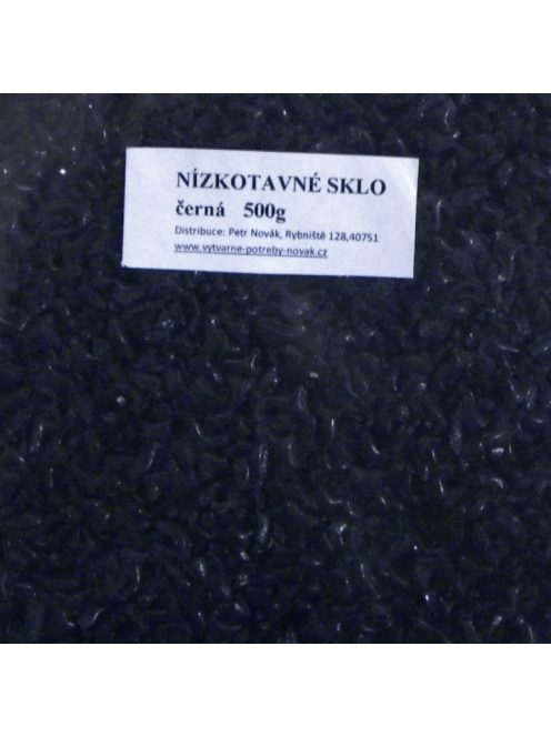 Alacsony olvadáspontú üveg 0,5 kg - fekete