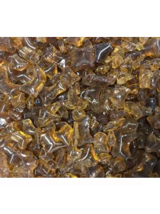   Alacsony olvadáspontú üveg 0,5kg - világos barna átlátszó