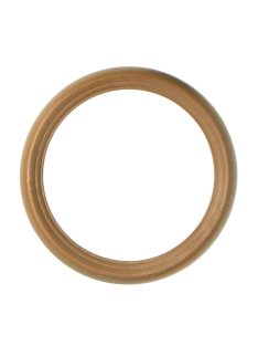 Kerek, világosbarna keret 11,5 cm