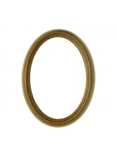 Ovális keret világosbarna 7x10cm