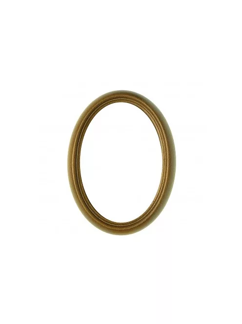 Ovális keret világosbarna 7x10cm