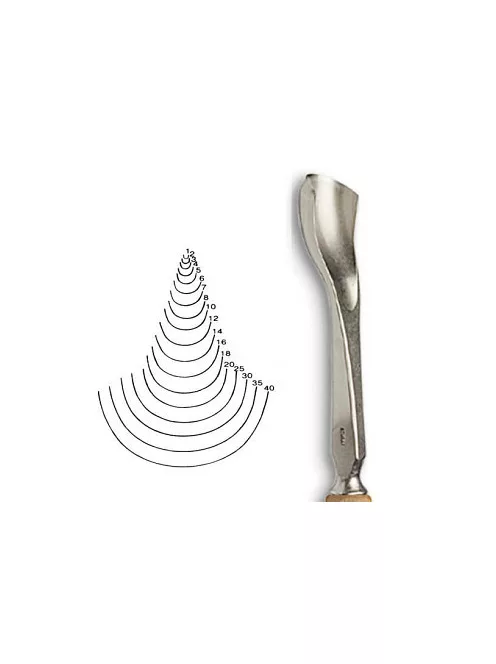 Vésõ Stubai éles kanalú U 5532 – szélesség 10mm