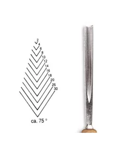 Vésõ Stubai V-alakú 75° 5539 – szélesség 4mm
