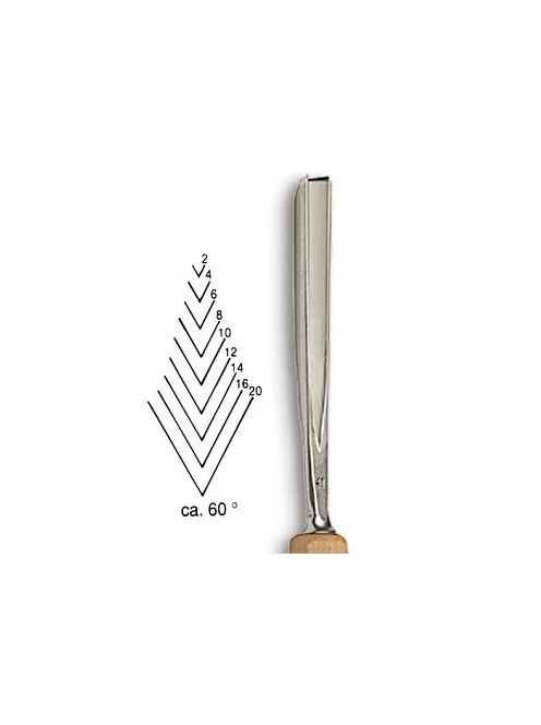 Vésõ Stubai V-alakú 60° 5541 – szélesség 4mm