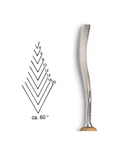 Vésõ Stubai V-alakú 60° 5542 – szélesség 2mm
