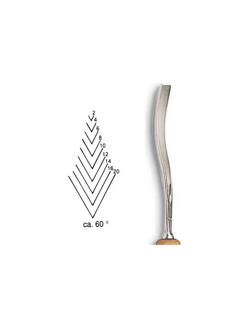 Vésõ Stubai V-alakú 60° 5542 – szélesség 10mm