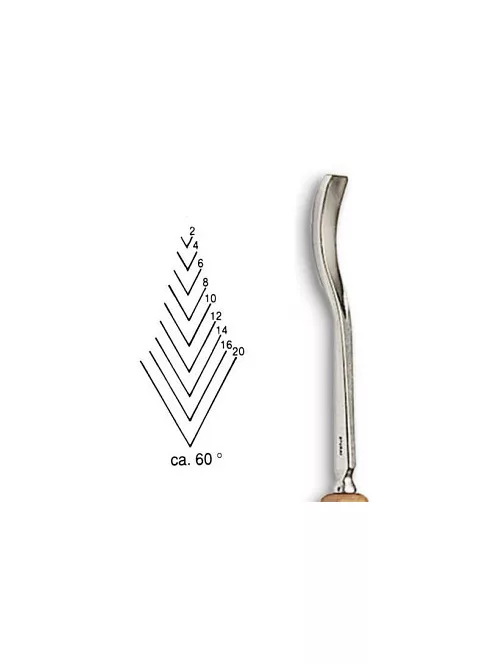 Vésõ Stubai V-alakú 60° 5544 – szélesség 4mm