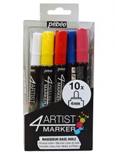 Set of oil markers 4artist 10 pcs - 4 mm tip