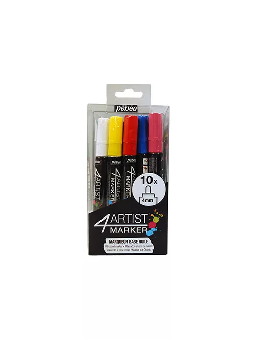 Set of oil markers 4artist 10 pcs - 4 mm tip