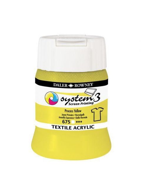 Textil szitanyomó festék System3 – 675 Process Yellow