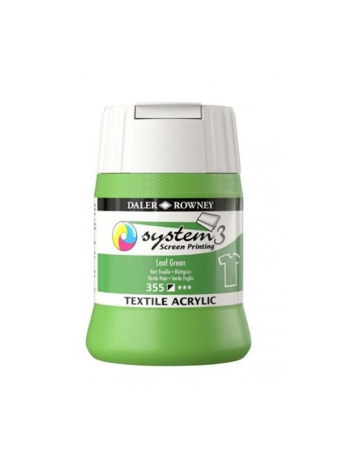 System3 textil szitanyomó festék - 355 Levélzöld