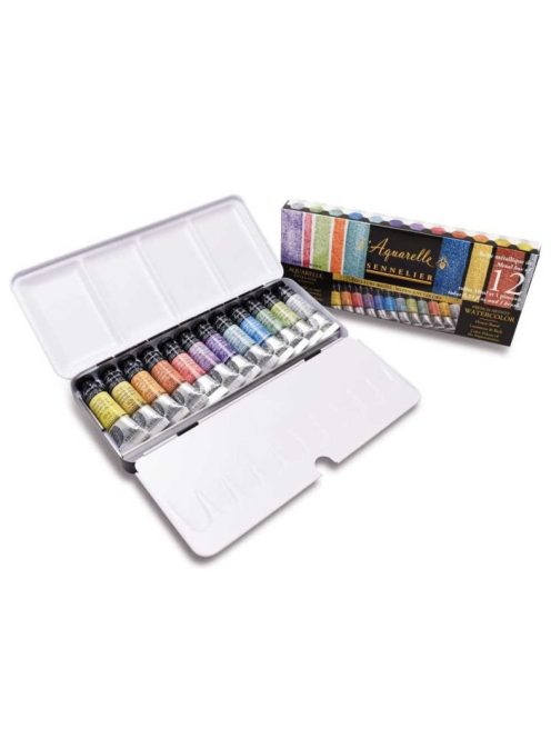 Sennelier akvarell festék készlet 12x10ml metál árnyalatok