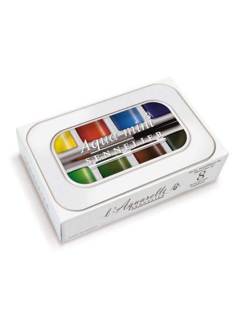 Sennelier Aqua Mini 8 db-os akvarellfesték készlet