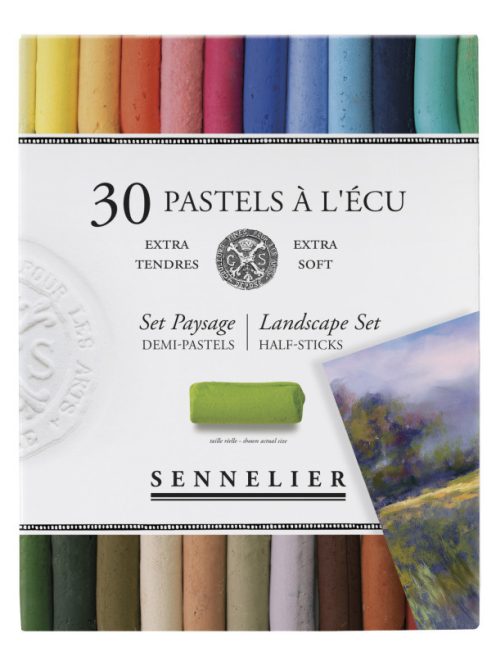 Sennelier száraz pasztellkréta készlet 30 fél tájkép