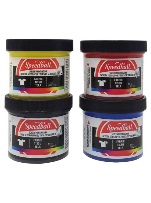 Textil szitanyomó festék készlet Speedball 4x118ml