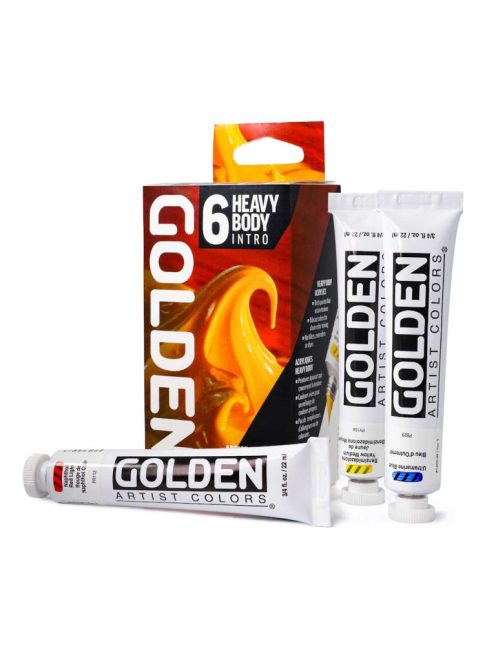 Színkészlet Golden Heavy body Intro készlet 6x22ml