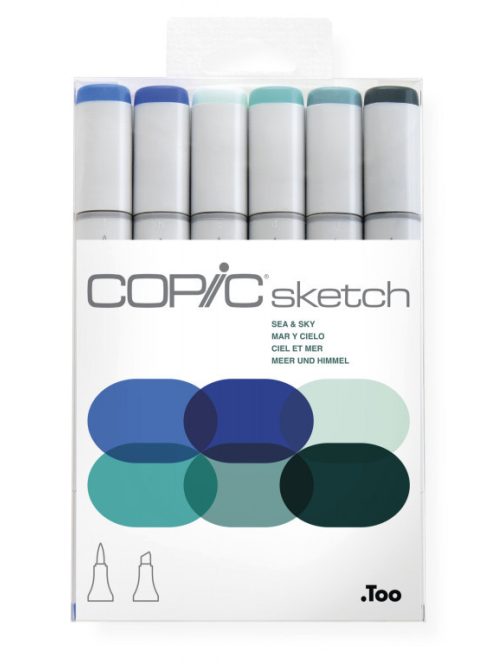 Copic Sketch készlet 6 darabos Tenger és Ég