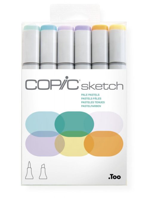Copic Sketch készlet 6 darabos halvány pasztellkrétával