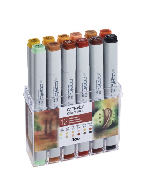 Copic Classic 12 db-os őszi árnyalatú filctollkészlet